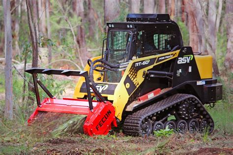 kubota skid steer with forestry mulcher for sale|land clearing mulcher video.